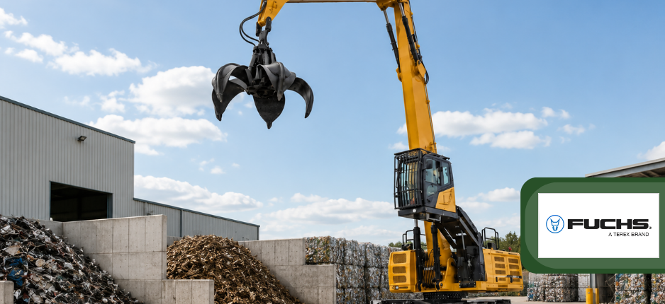 Über 169.000 € Förderung für neuen FUCHS MHL860F Umschlagbagger: Unser Kunde investiert in effiziente Schrottverwertung